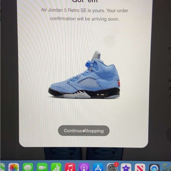 Jordan 5 Unc size 13 - Picture 4 of 4